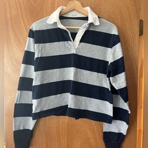 John Galt Striped Polo
